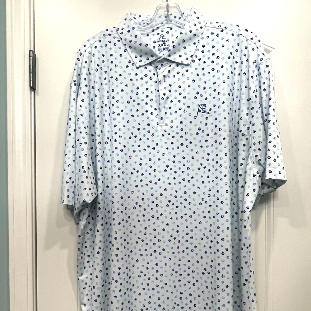 Rhoback Men’s Dog Paw Polo - “The Pup”